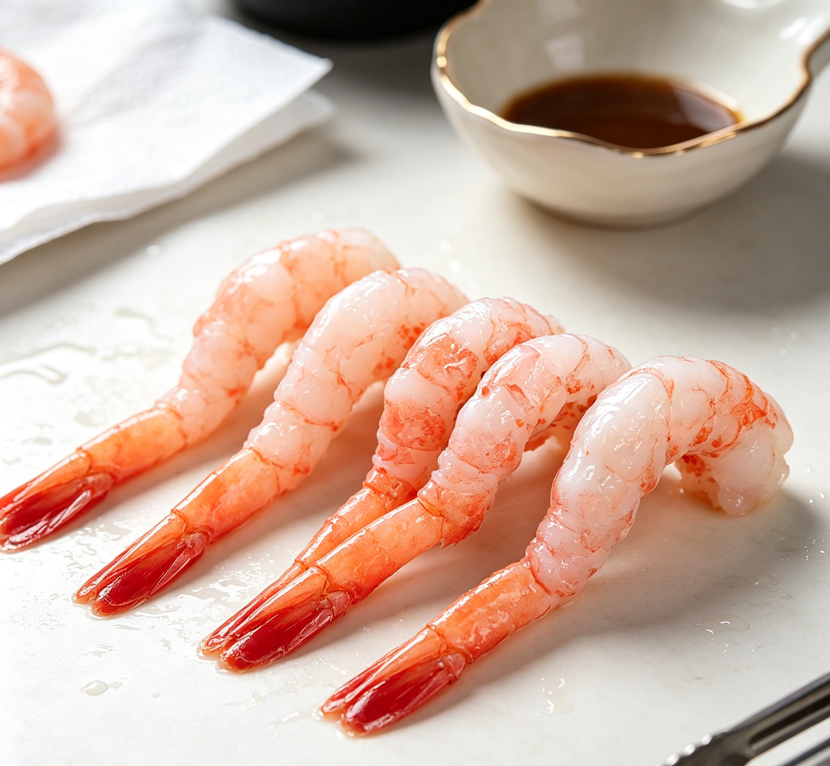 Sweet Shrimp with Caviar